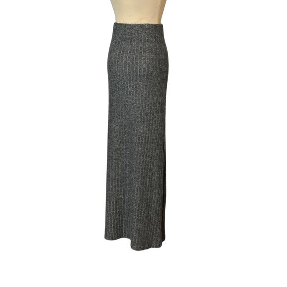 Shein gray knit maxi pencil pull on skirt size 2 - Picture 2 of 15